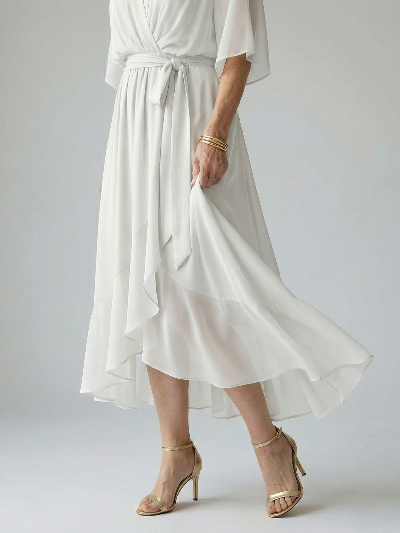 Elric - Midi Drapierte Robe