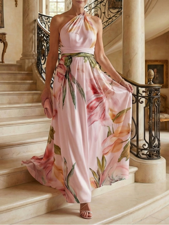 Anke - Leichtes Maxikleid mit floralem Muster
