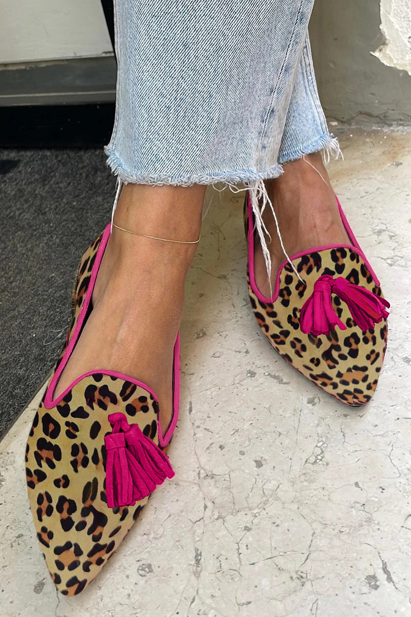 Asma™ – Flache Schuhe mit Leopardenmuster