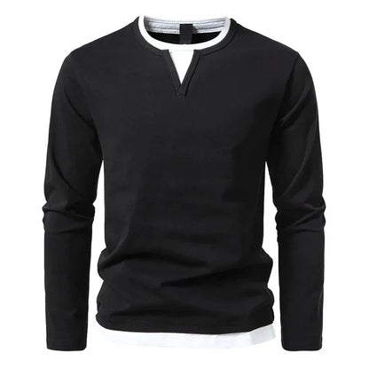 Alwin | Premium Langarmshirt aus gekämmter Baumwolle