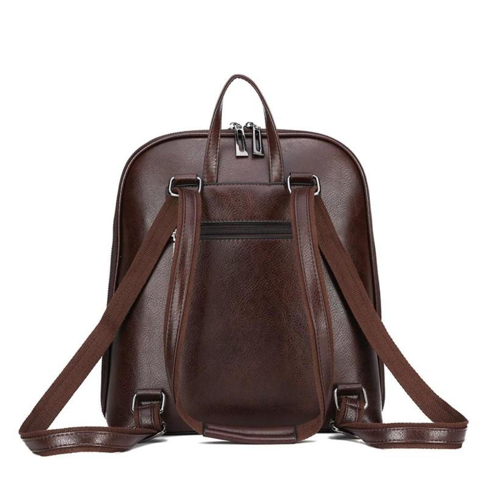 Saskia - Klassischer Doppelreißverschluss-Rucksack