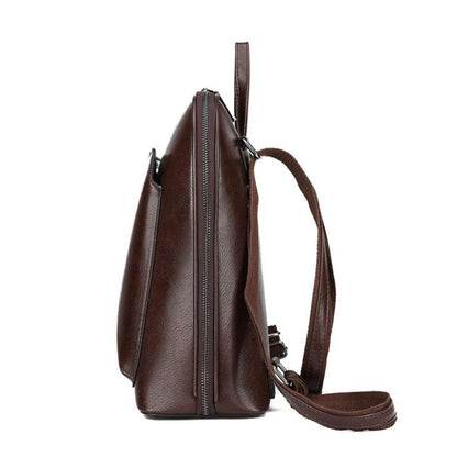 Saskia - Klassischer Doppelreißverschluss-Rucksack