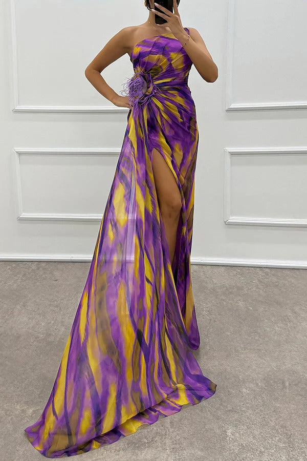 Fenna™ - Lebendige Elegante Drapierte Kleid