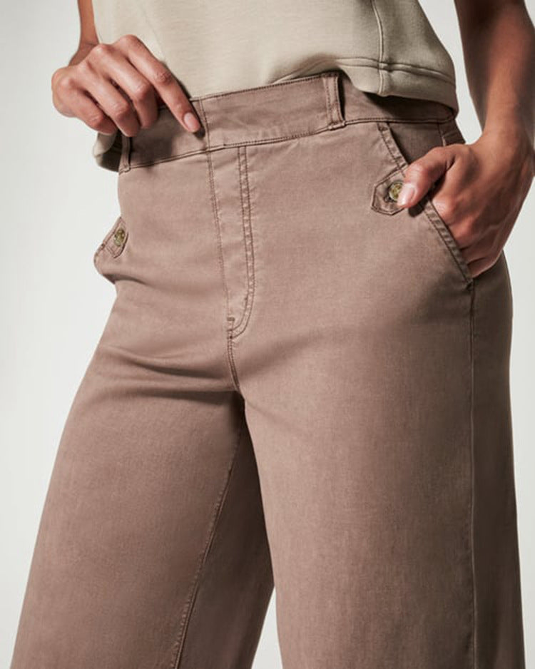 Stretch Twill Cropped Weithose