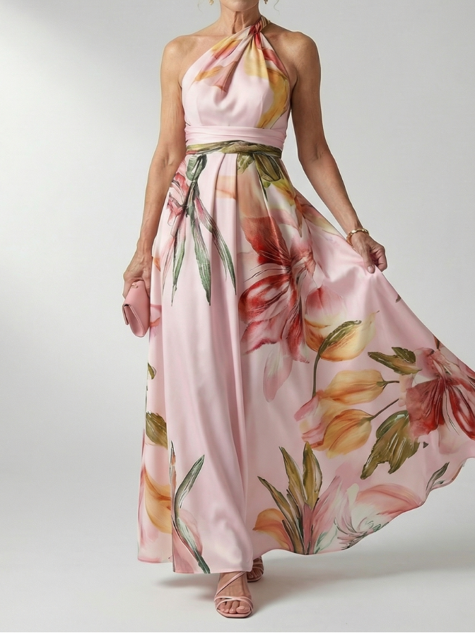 Anke - Leichtes Maxikleid mit floralem Muster