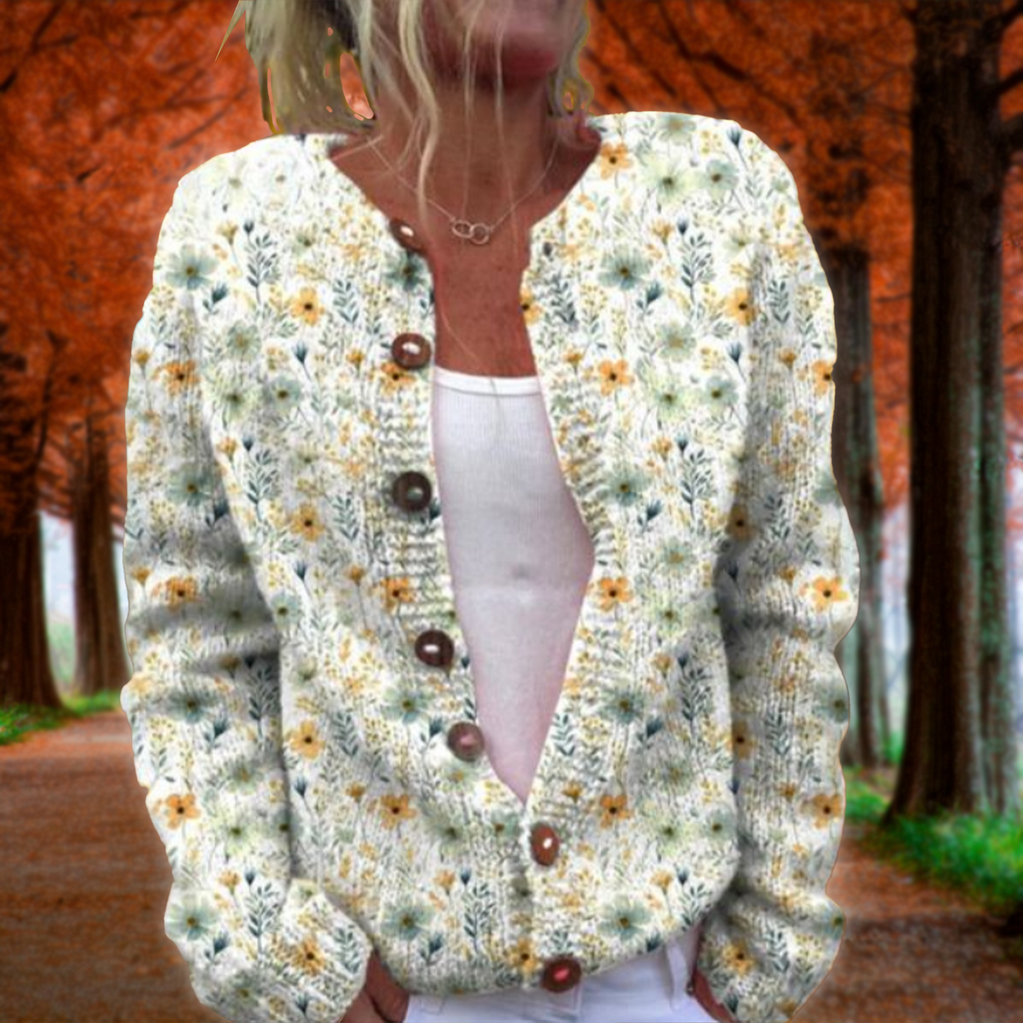 Michelle - Stylischer bedruckter Pullover