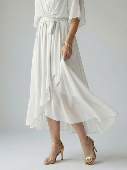 Elric - Midi Drapierte Robe