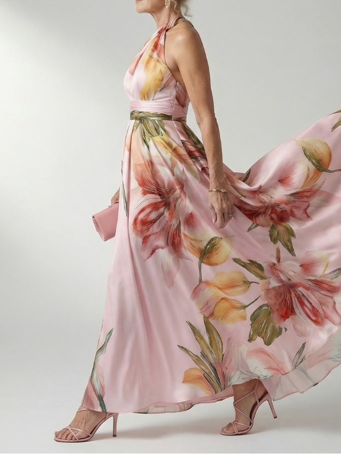 Anke - Leichtes Maxikleid mit floralem Muster