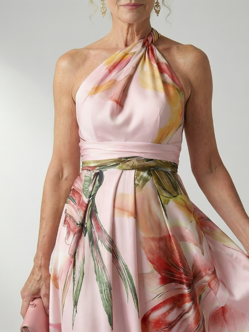 Anke - Leichtes Maxikleid mit floralem Muster