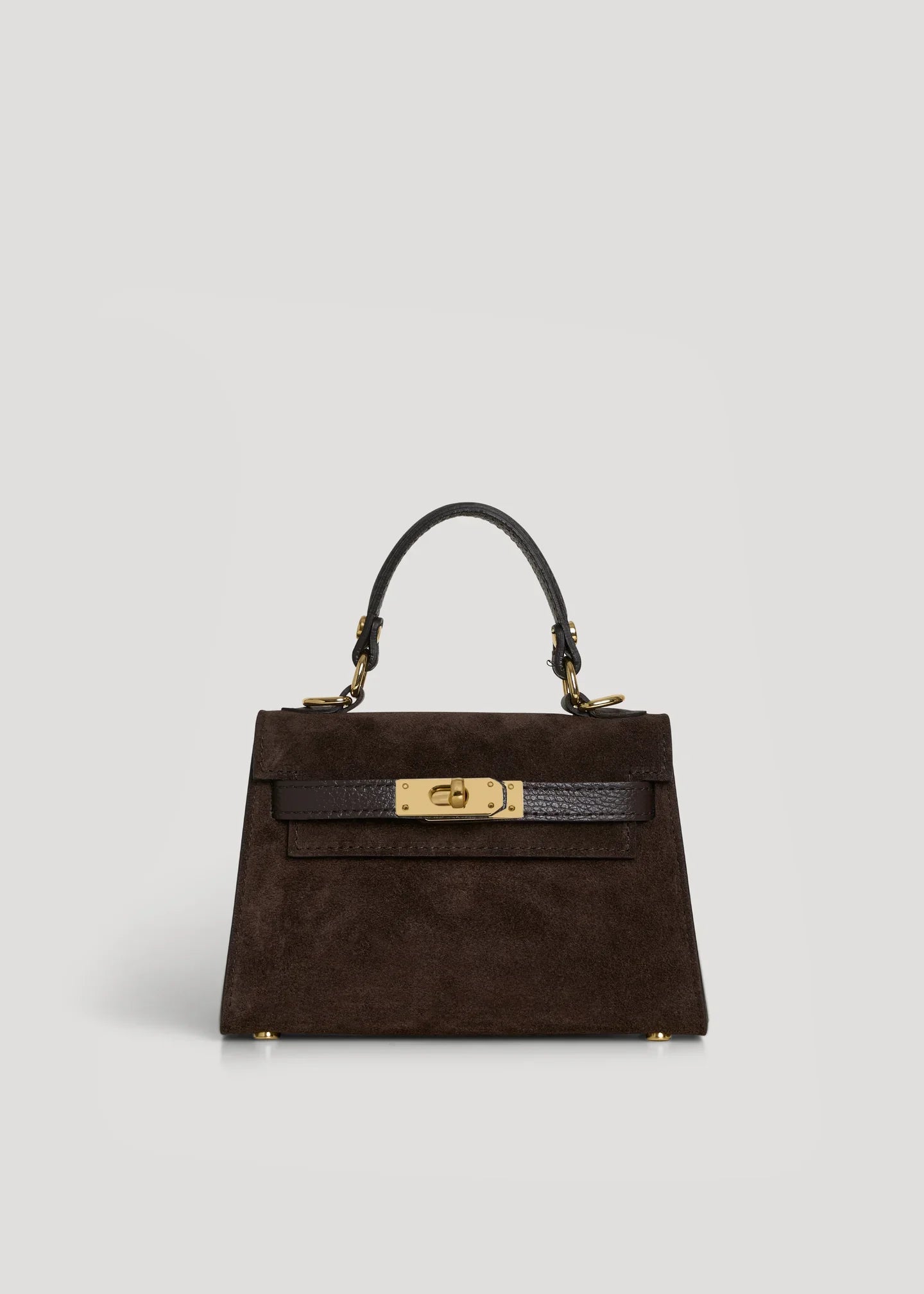 LINA MINI VELOURSLEDER ESPRESSO