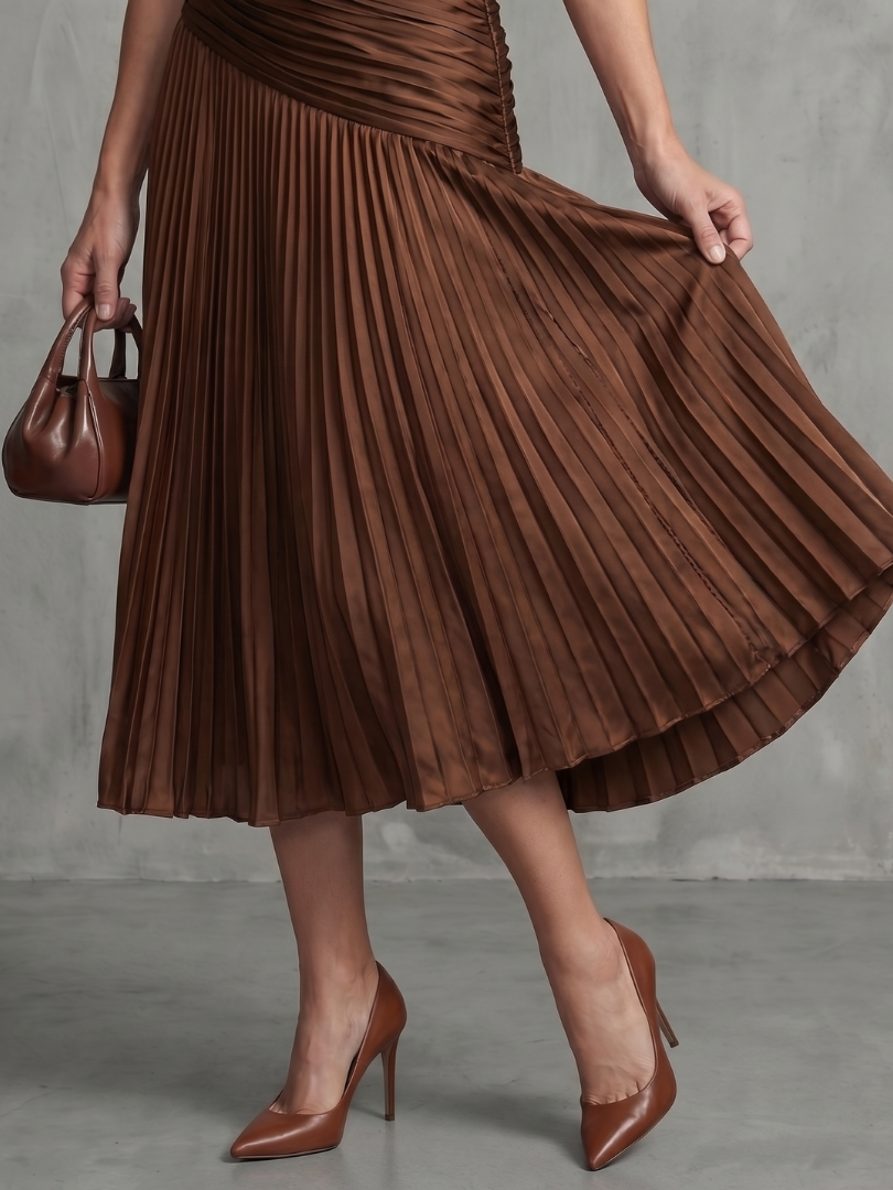 Theodora - Midikleid mit Faltenbund