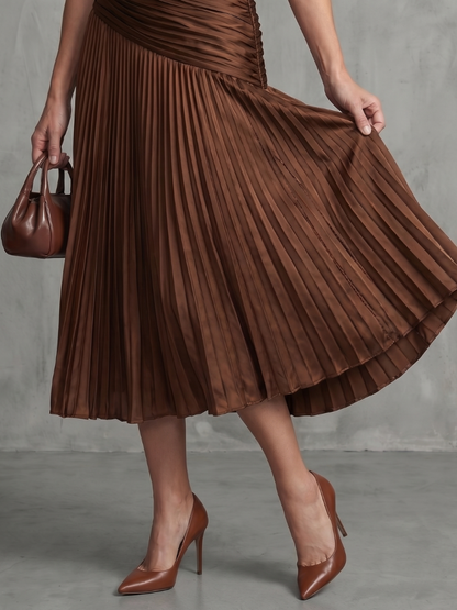 Theodora - Midikleid mit Faltenbund