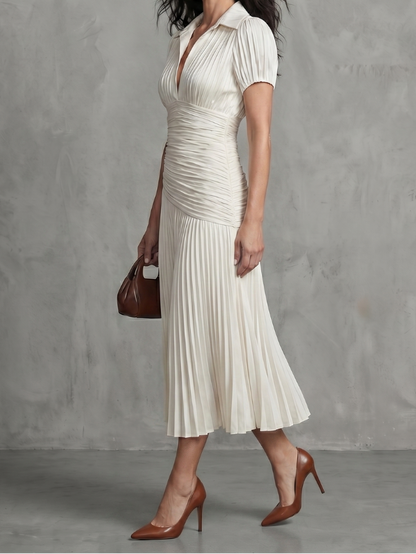Theodora - Midikleid mit Faltenbund