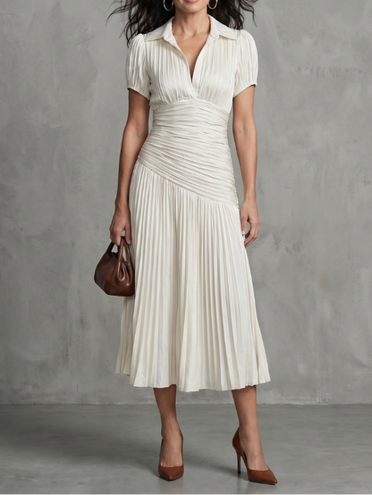 Theodora - Midikleid mit Faltenbund