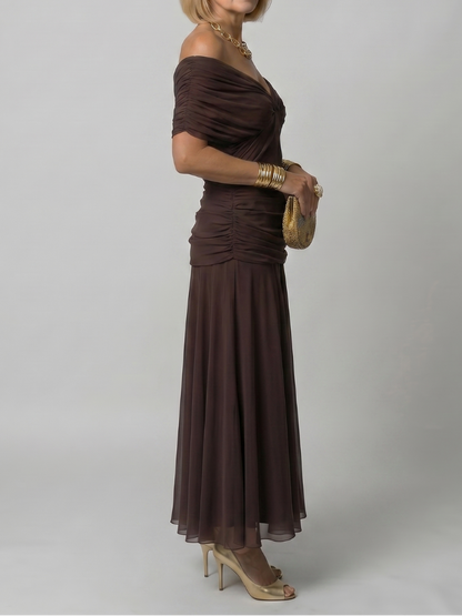 Elisabeth - Midikleid mit Schulterfreien Trägern