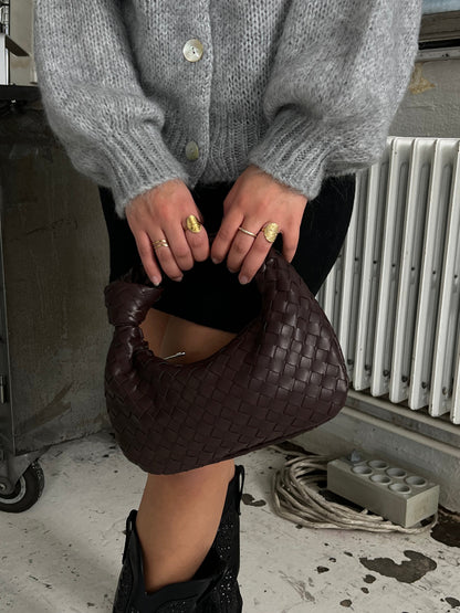 Marigold Geflochtene Mini-Henkeltasche