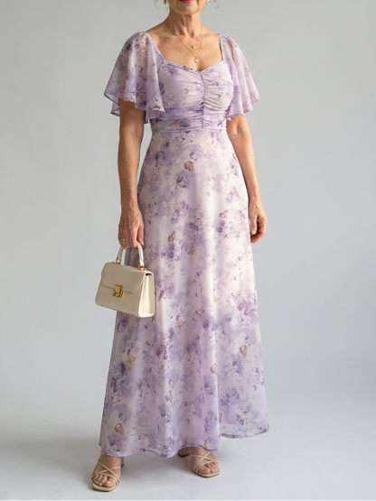 Vaelis - Midikleid mit Volantärmeln