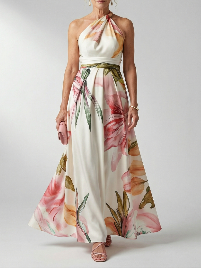 Anke - Leichtes Maxikleid mit floralem Muster