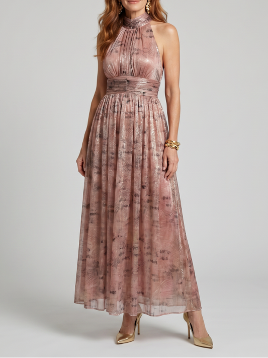 Imogen - Ärmelloses Midi-Kleid mit strukturiertem Finish