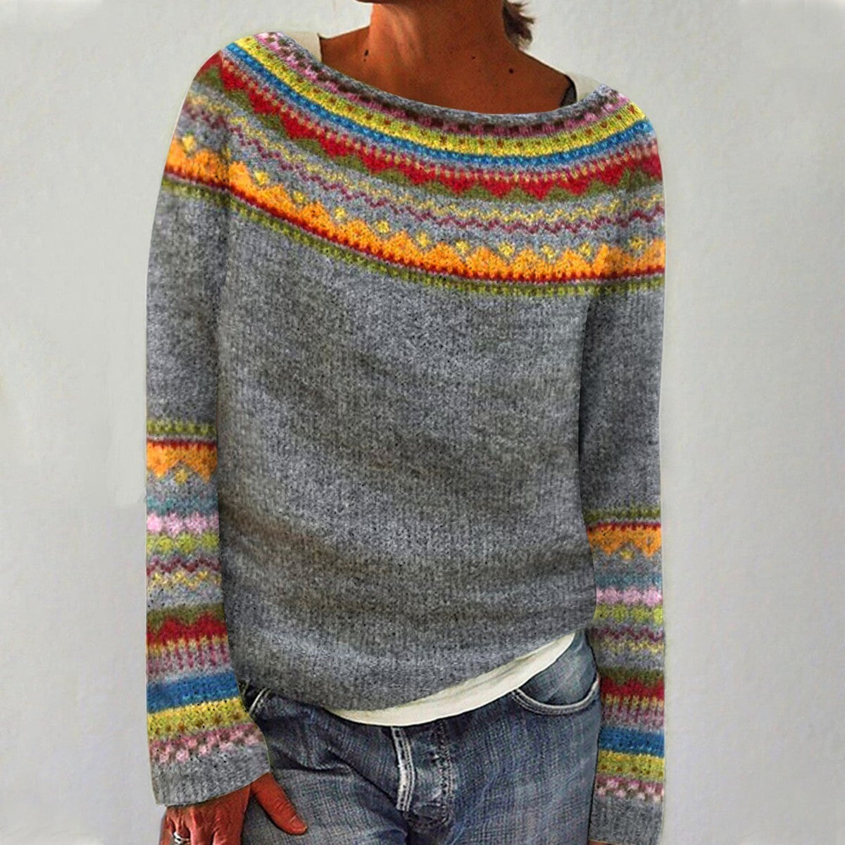 Emily - Bunter Kuschelpullover