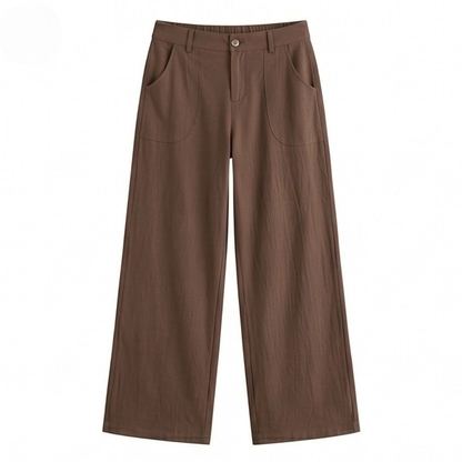 Loriva – High-Waist Wide-Leg Palazzo-Hose