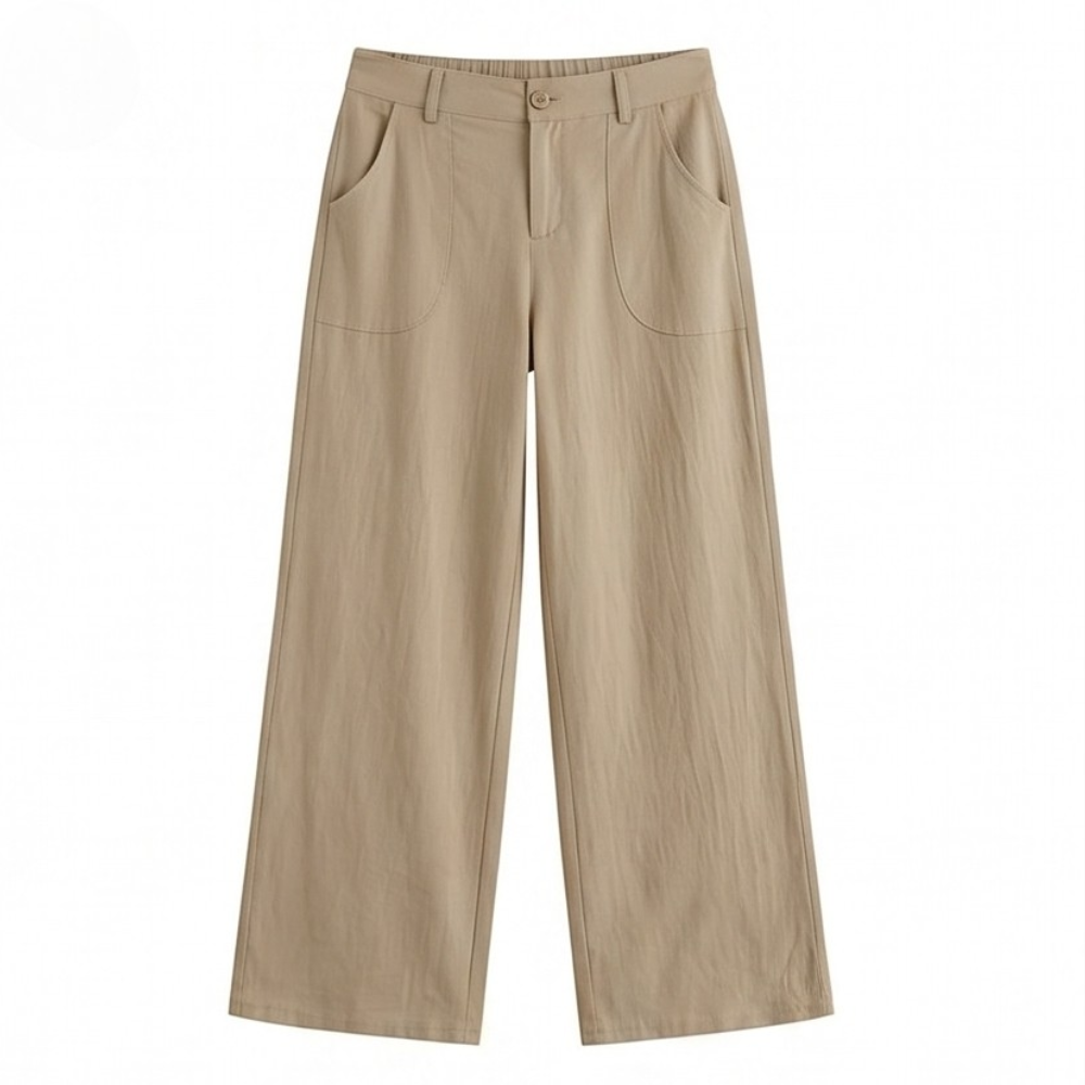 Loriva – High-Waist Wide-Leg Palazzo-Hose