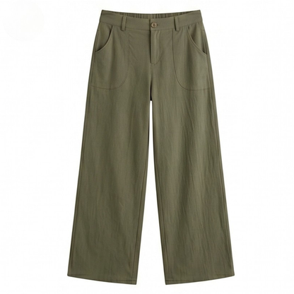 Loriva – High-Waist Wide-Leg Palazzo-Hose