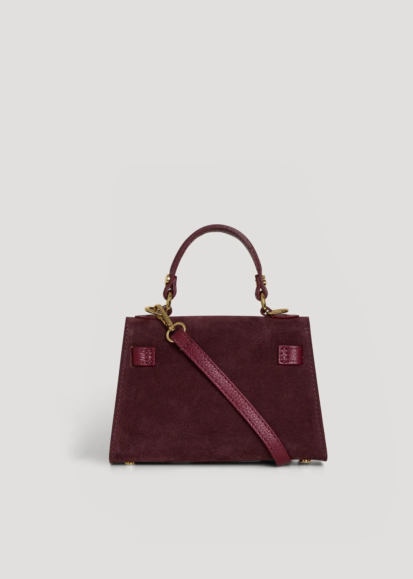LINA MINI VELOURSLEDER BURGUND