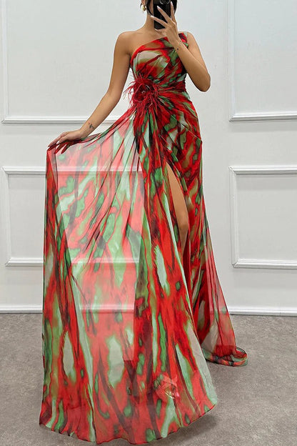 Fenna™ - Lebendige Elegante Drapierte Kleid