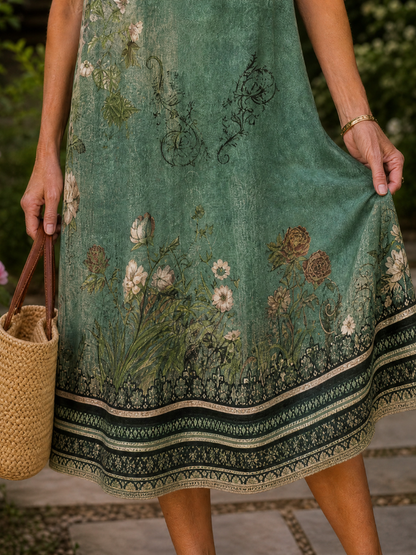 Earling | Midi-Kleid mit Kragen, Kurzarm & Knopfleiste | Leichter Sommerkleid-Look