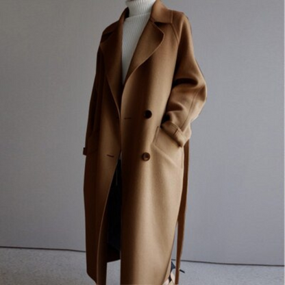 Clarissa -  Damen Trenchcoat aus Wolle