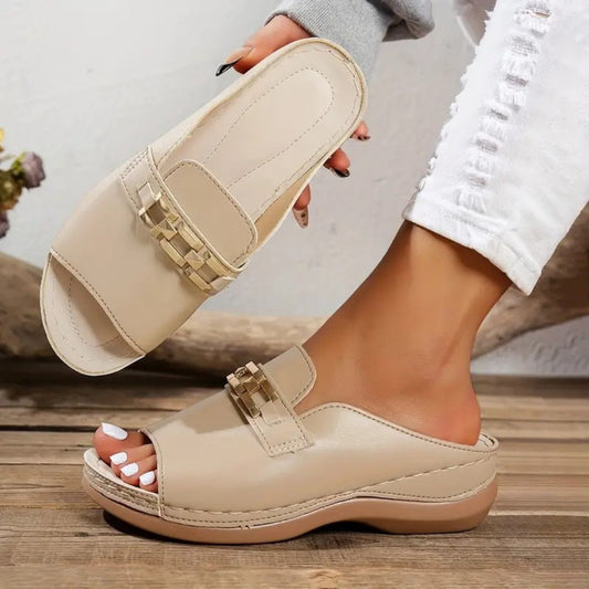 Edith™ | Bequeme Sandalen mit Schnalle