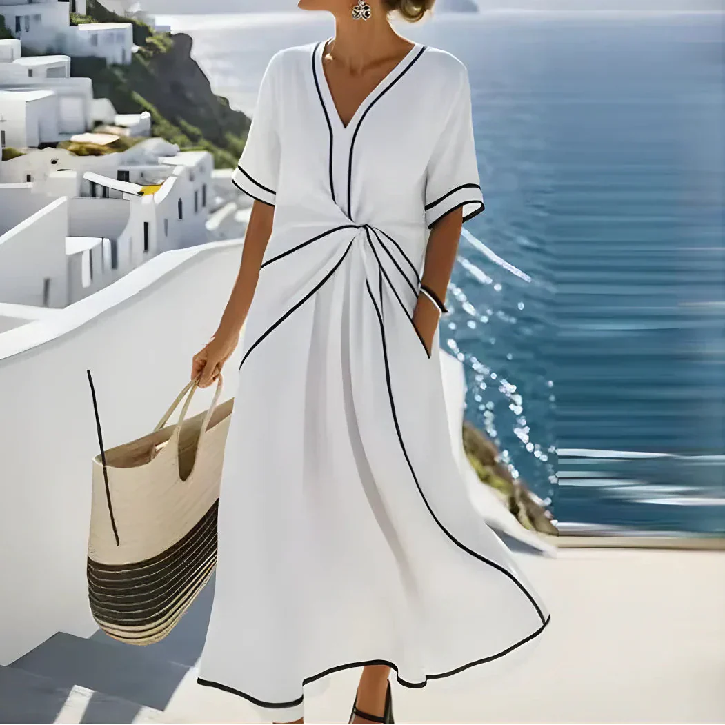 Moria™ - Elegantes Kleid mit Schmeichelnder Taille und Festlichem Chic