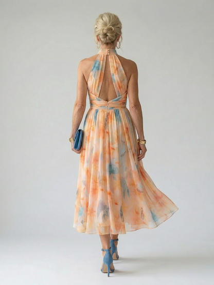 Elin - Midi-Kleid mit Halterneck