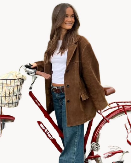 Paola Wildleder-Blazer