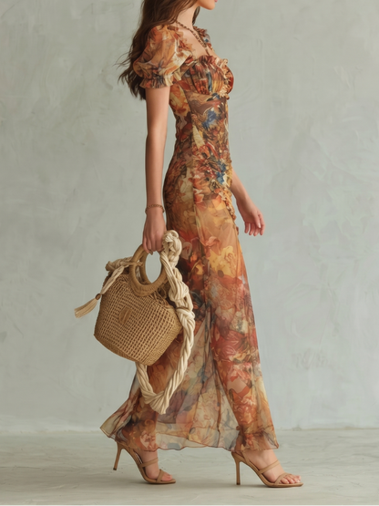 Ciel - Midikleid mit Volantärmeln