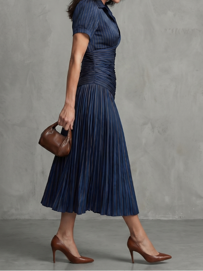 Theodora - Midikleid mit Faltenbund
