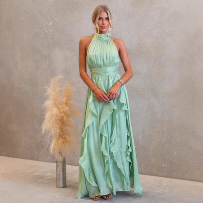 Maxikleid mit Rüschen Celestia
