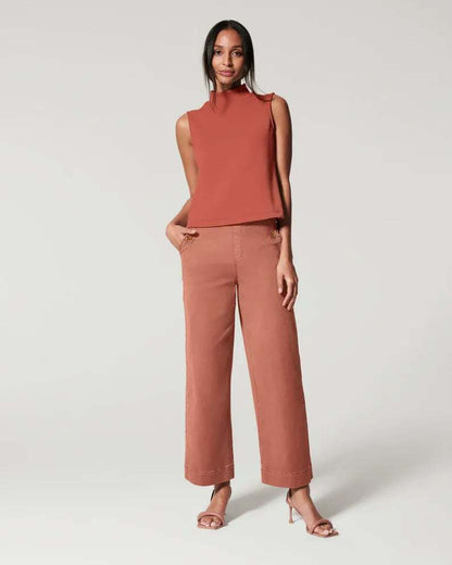 Stretch Twill Cropped Weithose