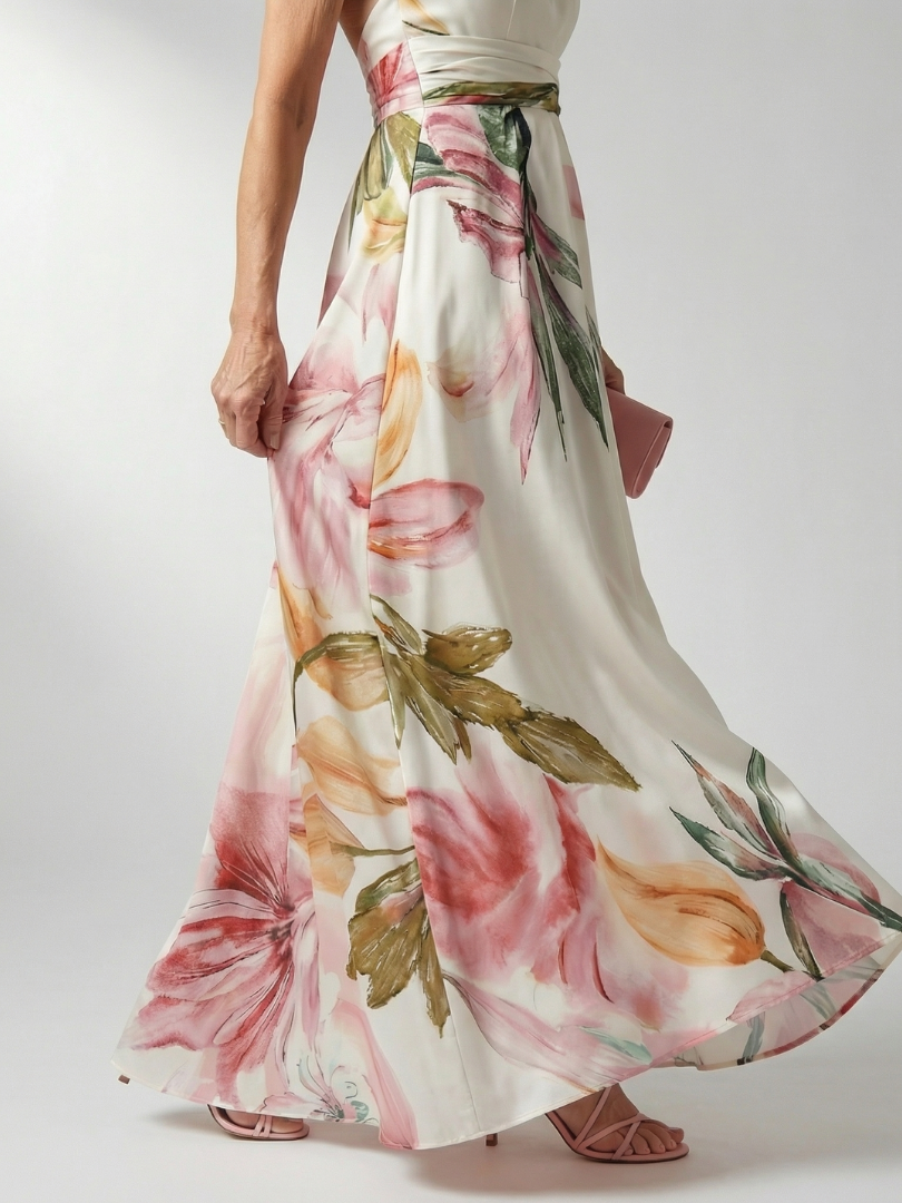 Anke - Leichtes Maxikleid mit floralem Muster