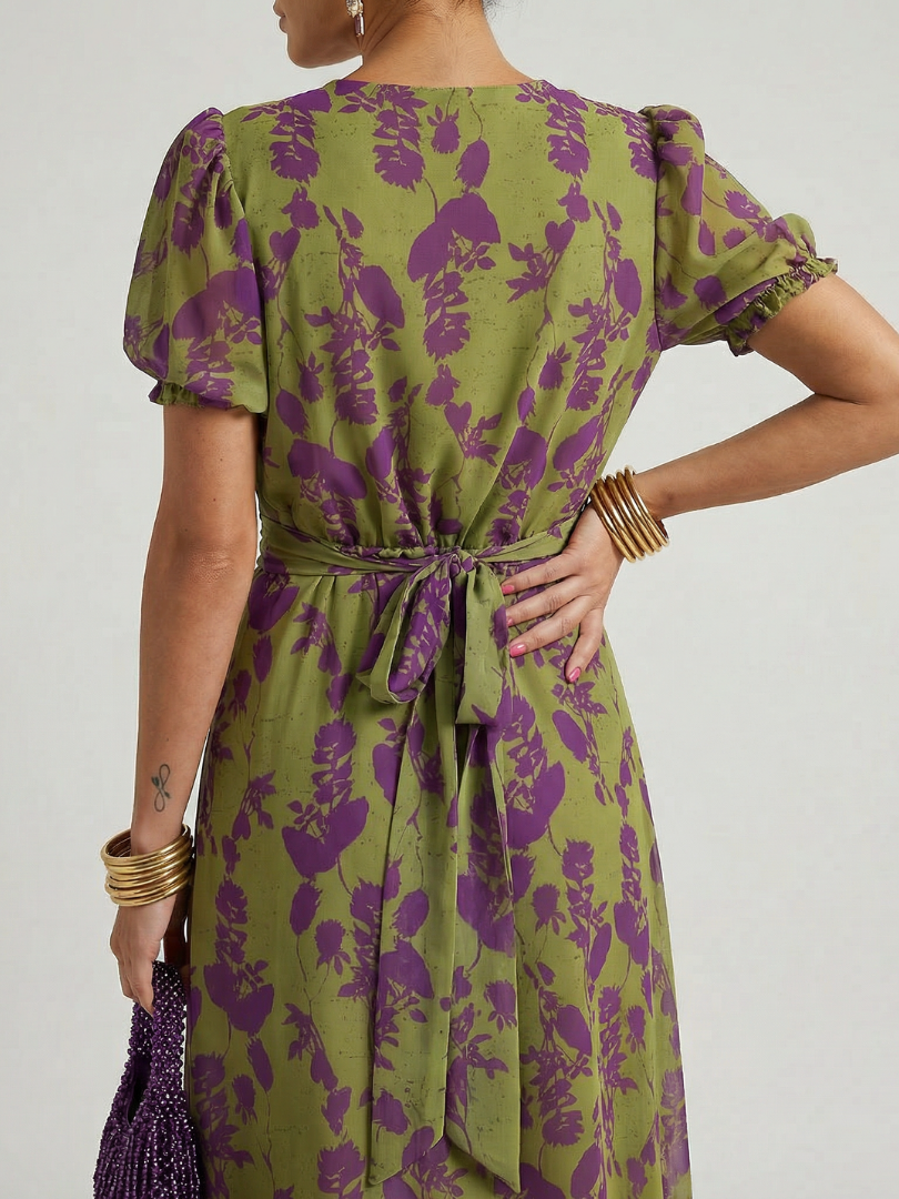 Virel - Lässiges Midikleid mit Blumenmuster