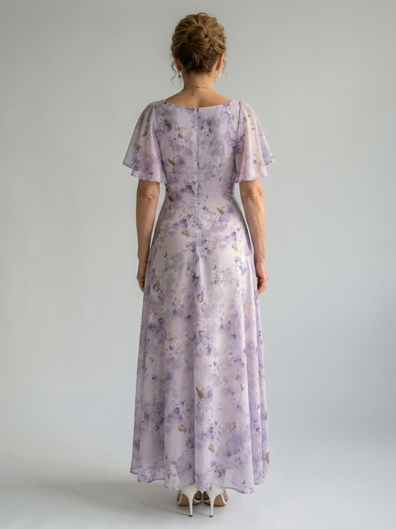 Vaelis - Midikleid mit Volantärmeln
