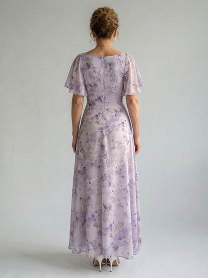 Vaelis - Midikleid mit Volantärmeln