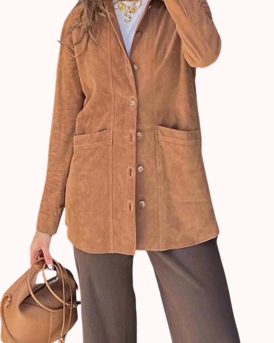 Paola Wildleder-Blazer