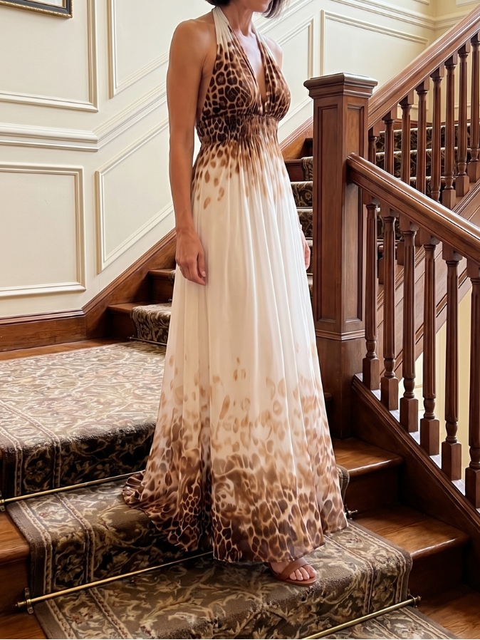 Orlune - Midikleid mit Falten in Weiß