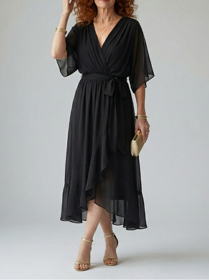 Elric - Midi Drapierte Robe