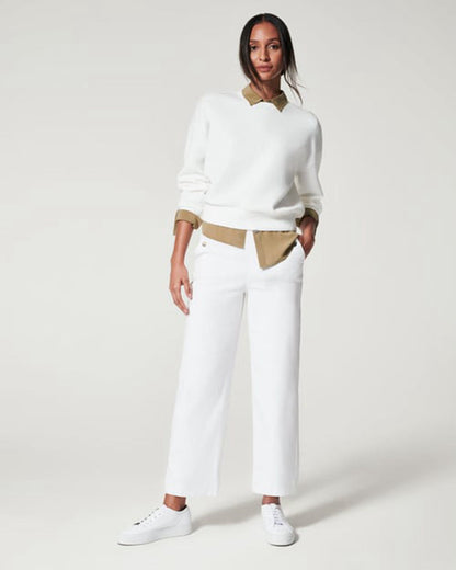 Stretch Twill Cropped Weithose