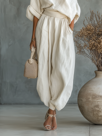 Odelise – Premium Leinen Zweiteiliges Set