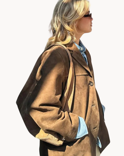 Paola Wildleder-Blazer