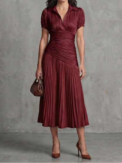 Theodora - Midikleid mit Faltenbund